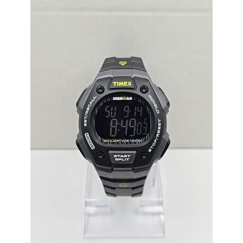 Timex Ironman Classic 30 Lap Watch 44mm Indiglo WR100M New Battery Quartz Mens
